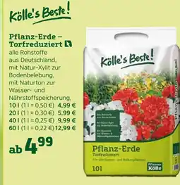 Pflanzen Kölle Kölle's beste! pflanz-erde – torfreduziert Angebot