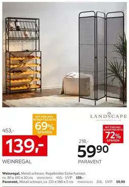 XXXLutz Landscape weinregal oder paravent Angebot
