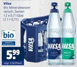 Getränkewelt Vilsa bio mineralwasser Angebot