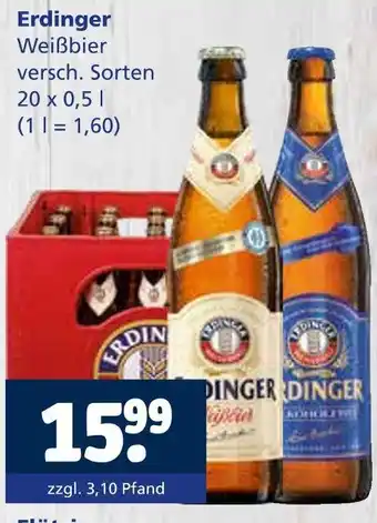 Getränkewelt Erdinger weißbier Angebot
