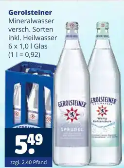 Getränkewelt Gerolsteiner mineralwasser Angebot