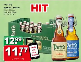Getränkeparadies Gefromm Pott's versch. sorten Angebot