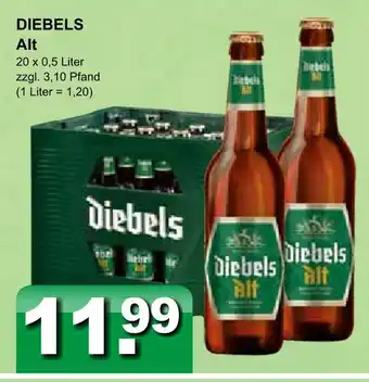 Getränkeparadies Gefromm Diebels alt Angebot