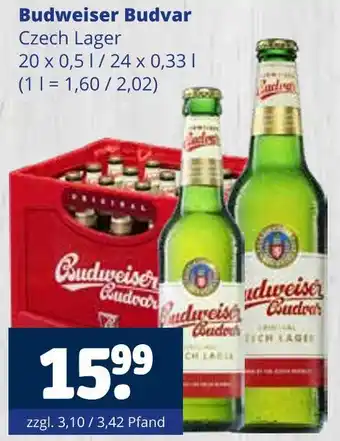 Getränkewelt Budweiser budvar czech lager Angebot