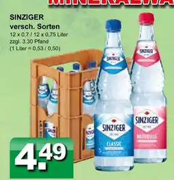 Getränkeparadies Gefromm Sinziger mineralwasser Angebot