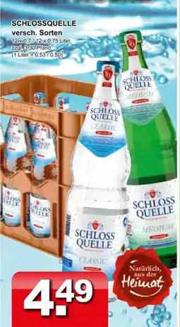 Getränkeparadies Gefromm Schlossquelle classic oder medium Angebot