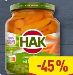 Aldi Nord HAK Junge Erbsen mit Möhrchen Angebot