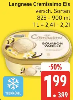 Edeka Langnese Cremissimo Eis Angebot