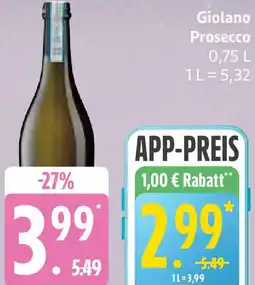 Edeka Giolano Prosecco Angebot