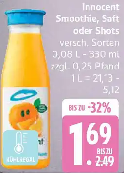 Edeka Innocent Smoothie, Saft oder Shots Angebot