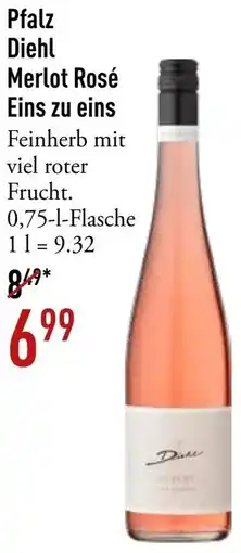 Galeria Markthalle Pfalz Diehl Merlot Rosé Eins zu eins Angebot