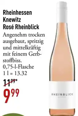 Galeria Markthalle Rheinhessen Knewitz Rosé Rheinblick Angebot