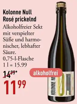 Galeria Markthalle Kolonne Null Rosé prickelnd Angebot