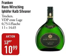 Galeria Markthalle Franken Hans Wirsching Iphöfer Kalb Silvaner Angebot