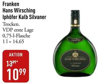 Galeria Markthalle Franken Hans Wirsching Iphöfer Kalb Silvaner Angebot