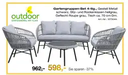 Möbel Inhofer Outdoor gartengruppen-set 4-tlg Angebot