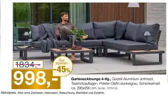 Möbel Inhofer Gartenecklounge 4-tlg Angebot
