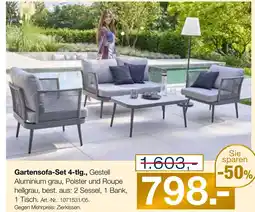 Möbel Inhofer Gartensofa-set 4-tlg Angebot