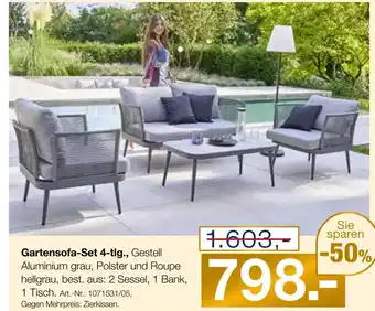Möbel Inhofer Gartensofa-set 4-tlg Angebot