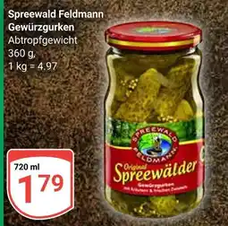 Globus Spreewald feldmann gewürzgurken Angebot