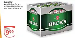 Globus Beck's bier Angebot