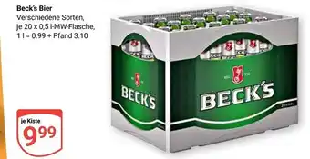 Globus Beck's bier Angebot