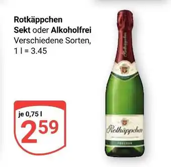 Globus Rotkäppchen sekt oder alkoholfrei Angebot