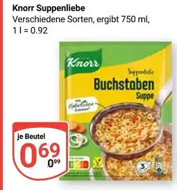 Globus Knorr suppenliebe buchstaben suppe Angebot