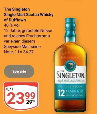 Globus The singleton single malt scotch whisky of dufftown Angebot