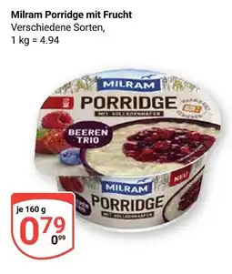 Globus Milram porridge mit frucht Angebot