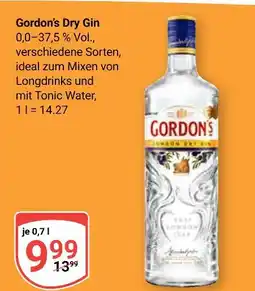 Globus Gordon's dry gin Angebot