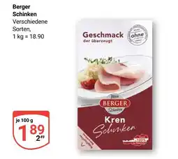 Globus Berger schinken Angebot
