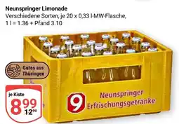 Globus Neunspringer limonade Angebot