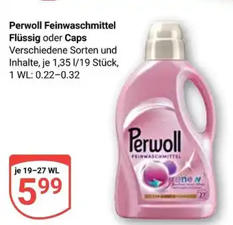 Globus Perwoll feinwaschmittel flüssig oder caps Angebot