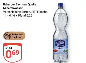 Globus Ileburger sachsen quelle mineralwasser Angebot