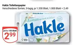 Globus Hakle toilettenpapier Angebot