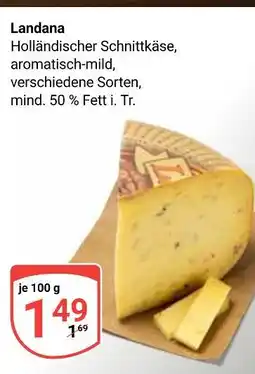 Globus Landana holländischer schnittkäse Angebot