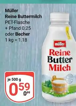 Globus Müller reine buttermilch Angebot