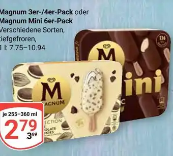Globus Magnum magnum 3er-/4er-pack oder magnum mini 6er-pack Angebot
