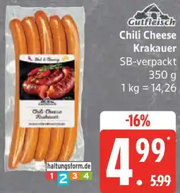 Edeka Gutfleisch Chili Cheese Krakauer Angebot