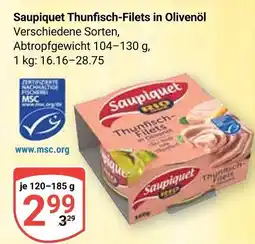 Globus Saupiquet thunfisch-filets in olivenöl Angebot