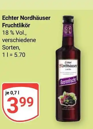 Globus Echter nordhäuser fruchtlikör Angebot