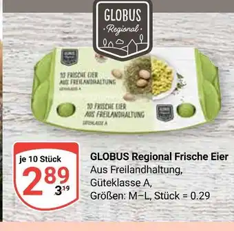 Globus Globus regional frische eier Angebot