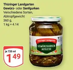 Globus Thüringer landgarten gewürz- oder senfgurken Angebot