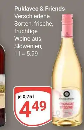 Globus Puklavec & friends muscat ottonel Angebot