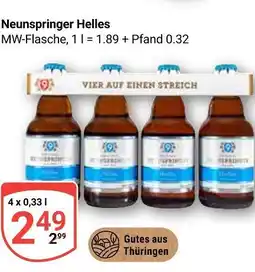 Globus Neunspringer helles Angebot