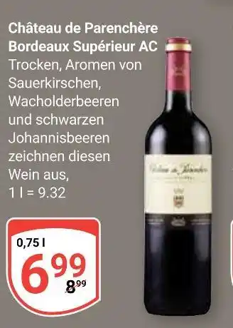 Globus Château de parenchère bordeaux supérieur ac Angebot