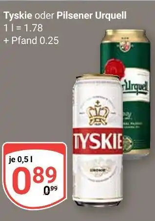 Globus Tyskie tyskie oder pilsener urquell Angebot
