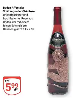 Globus Affentaler baden affentaler spätburgunder qba rosé Angebot