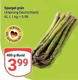 Globus Spargel grün Angebot